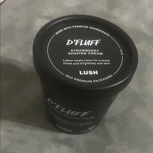 LUSH NEW D'Fluff Strawberry Shaving Cr-eam 5.2oz EXP 7/27 - Picture 4 of 4
